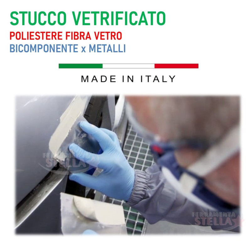 Stucco vetrificato riparazione poliestere fibra | ferramentastella.it