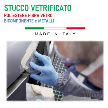 Stucco vetrificato riparazione poliestere fibra | ferramentastella.it