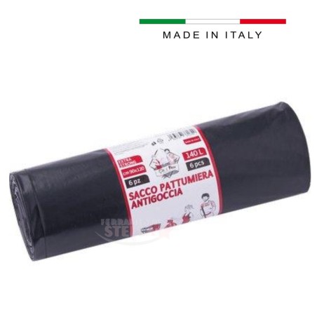 Sacco nettezza urbana nero pesante edilizia | ferramentastella.it