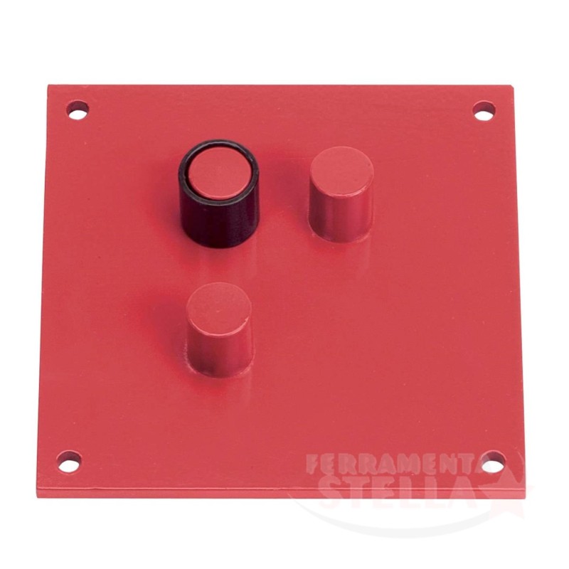 Piastra piegaferro piega ferro rossa 200 x 250 mm | ferramentastella.it