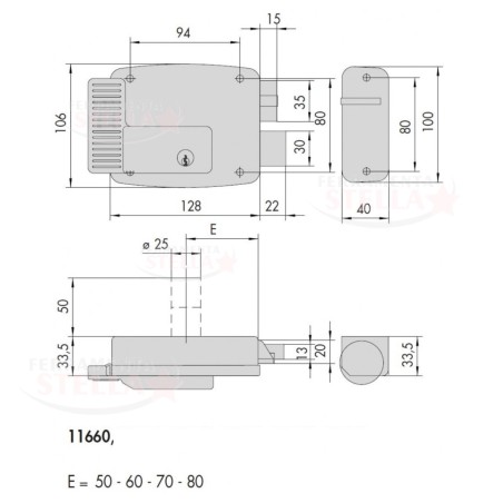 SERRATURA ELETTRICA CISA 11660 PORTA |ferramentastella.it