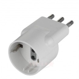 Adattatore schuko spina elettrica bianca da 16a | ferramentastella.it 2
