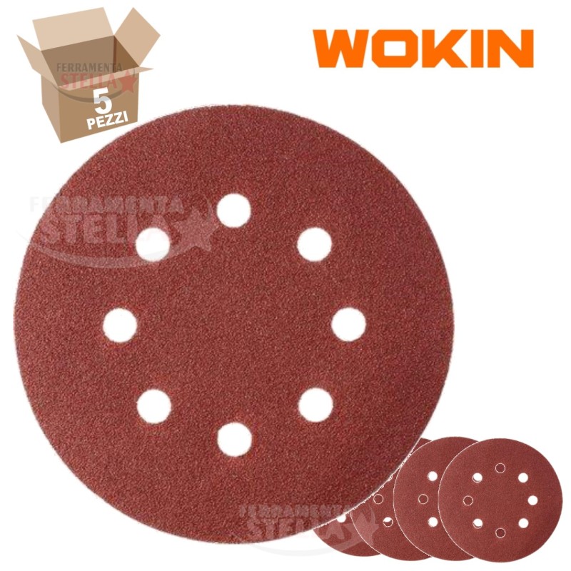 Dischi abrasivi da Ø 125 mm, 8 fori