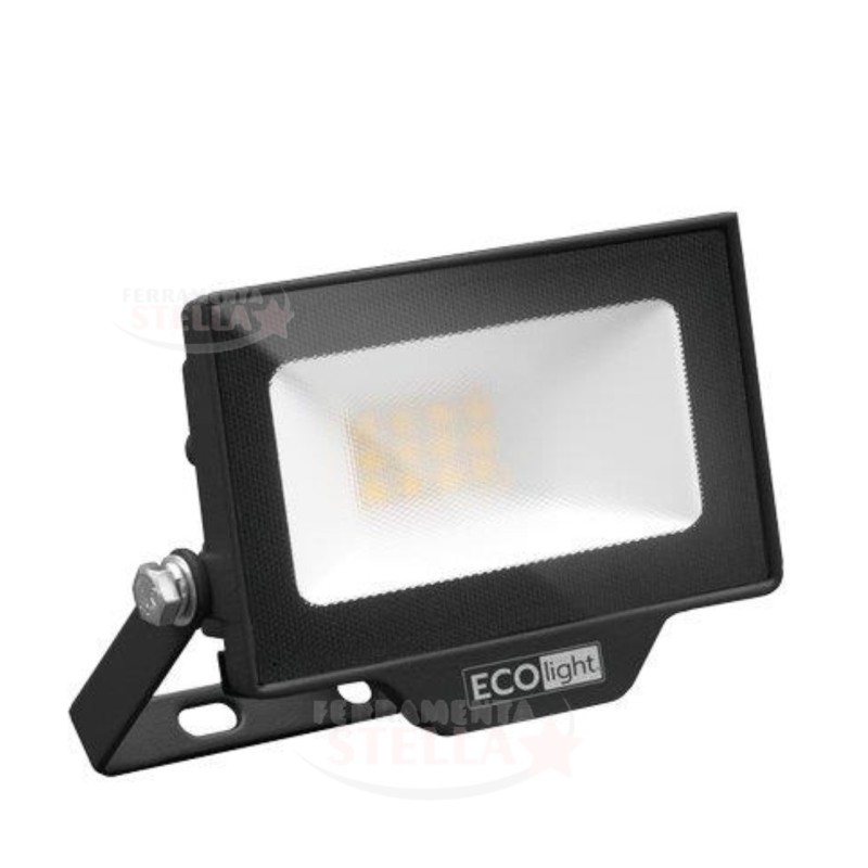Proiettore faretto led slim alluminio - 20 w  |  ferramentastella.it
