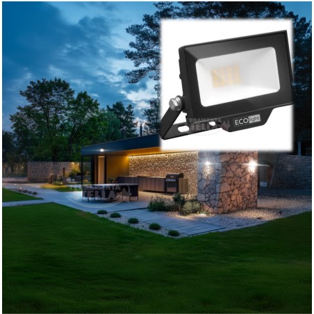 Proiettore faretto led slim alluminio - 20 w  |  ferramentastella.it