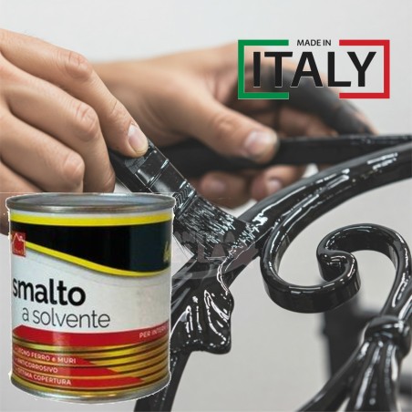 Smalto sintetico nero lucido anticorrosivo | ferrmanentastella.it