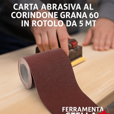 Carta abrasiva al corindone per levigatura legno | ferramentastella.it