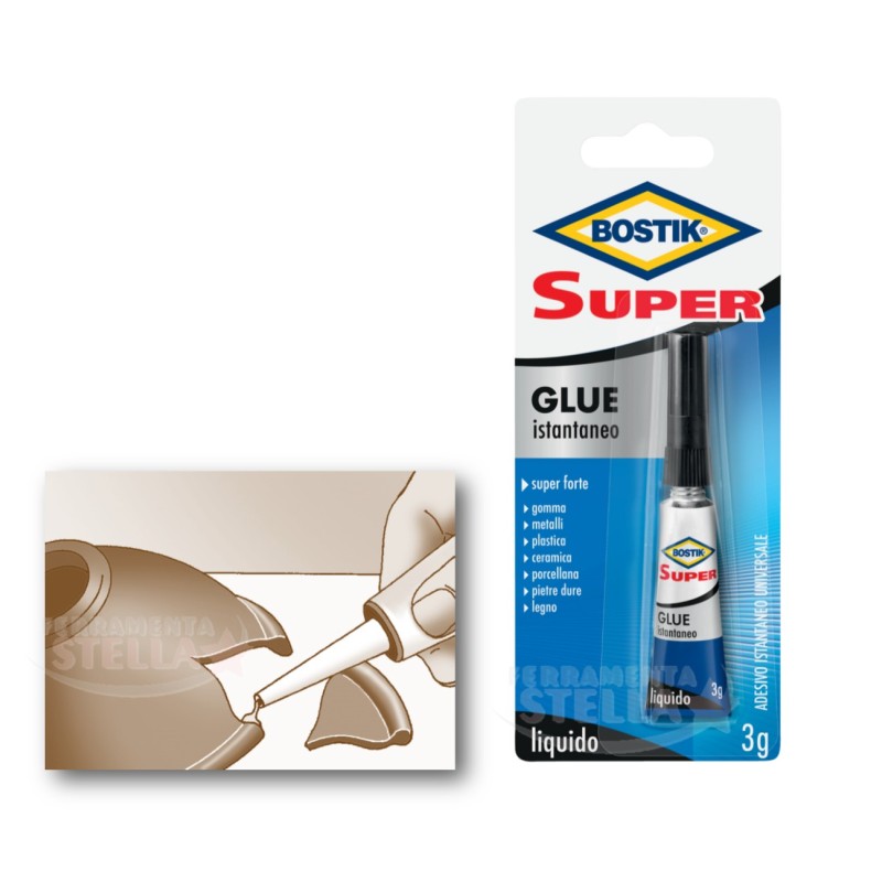 Bostik super glue control istantaneo - 3 grammi | ferramentastella.it