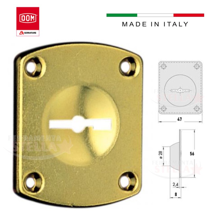 Placca mostrina per serratura marca cr per porte | ferramentastella.it