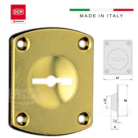 Placca mostrina per serratura marca cr per porte | ferramentastella.it