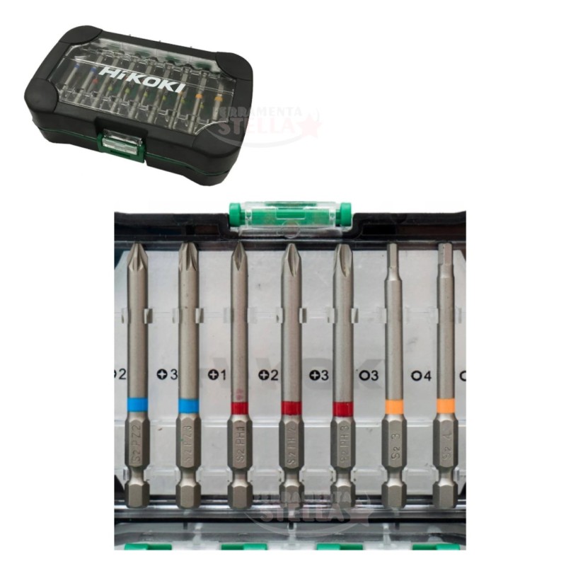 Set 18 inserti Hikoki 75 mm valigetta antiurto | ferramentastella.it