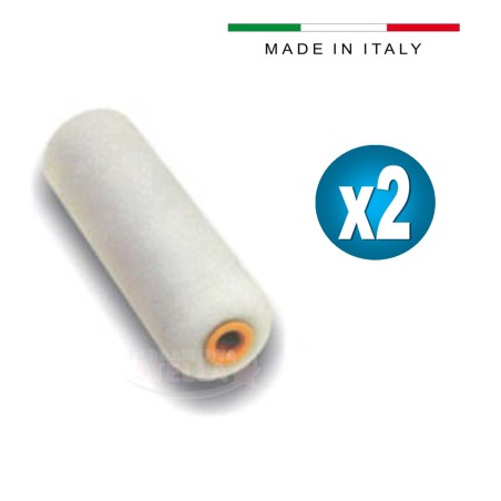 2 ricambi rullini spugna x pittura 10 cm  |  ferramentastella.com