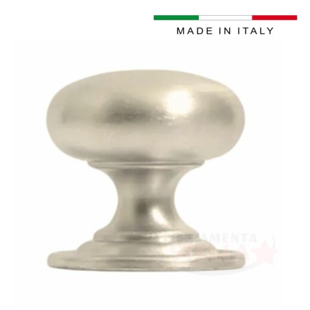 pomolino pomolo per mobili diam 25 cromo satinato | ferramentastella