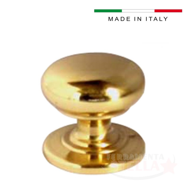 Pomolino pomolo per mobili diam 25 oro lucido | ferramentastella