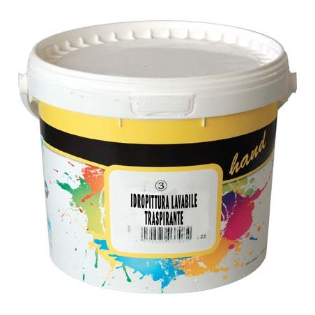 Idropittura lavabile bianca 2,5 lt per interni | ferramentastella.it