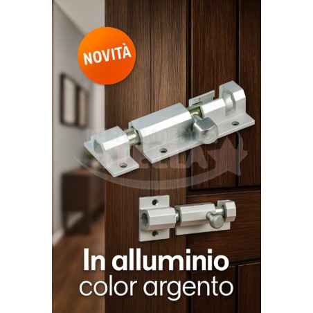 Catenaccio alluminio porta portone tipo stretto |  ferramentastella.it