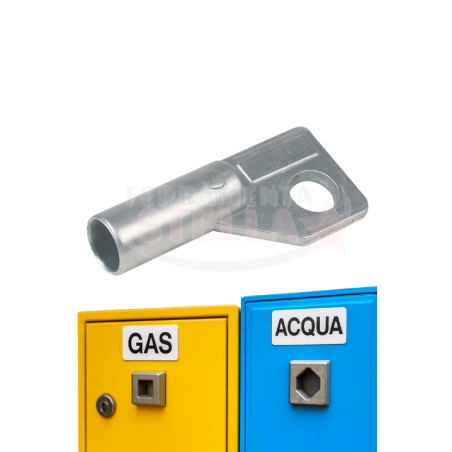 Chiave quadrata metallo armadietto gas | ferramentastella.it