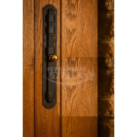 Catenaccio rustico trasversale 200 mm ferro nero | ferramentastella.it