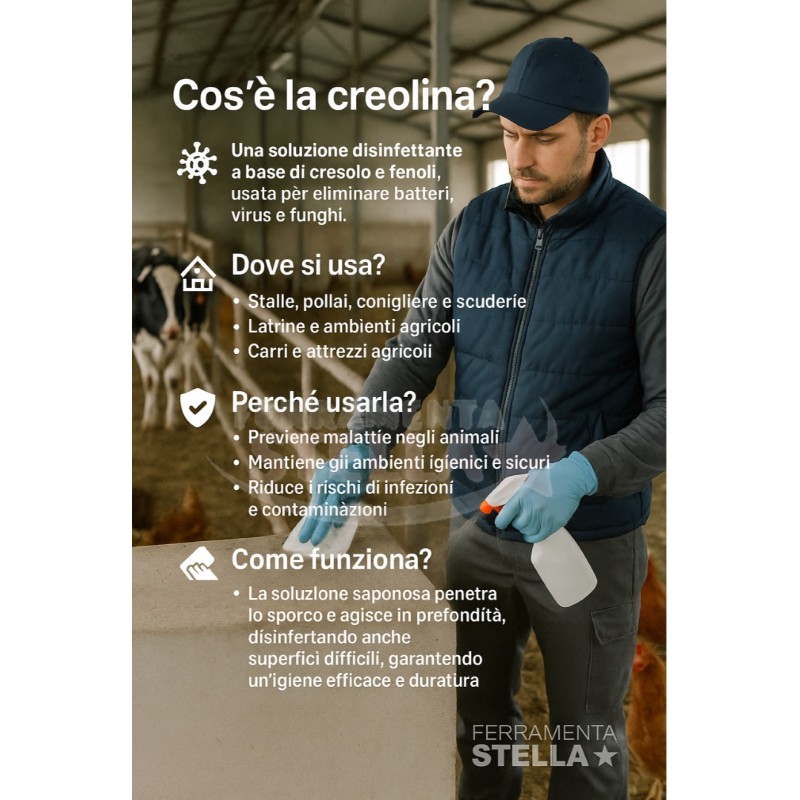 Cresosol sanitizzante disinfettante uso civile | ferramentastella.it