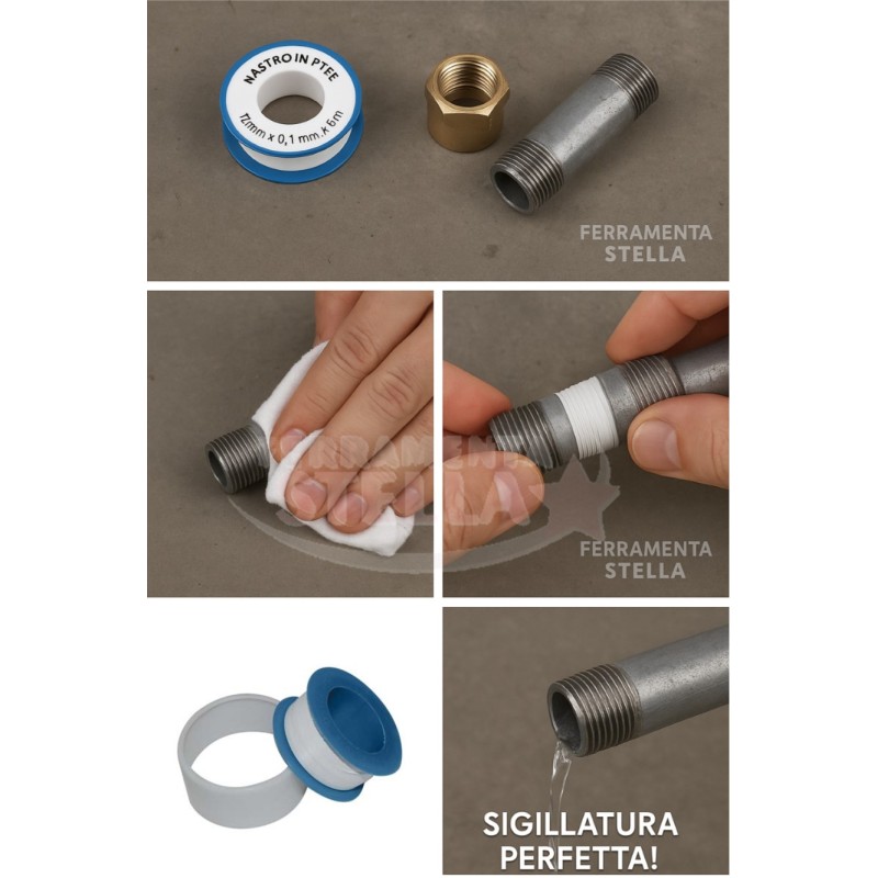 Teflon 12 x 10 mt rotolo mt 10 h 12 |ferramentastella.it
