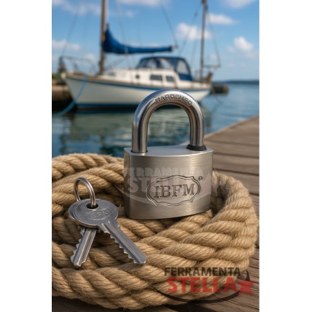 Lucchetto corazzato nautico 40 mm nautico| ferramentastella.it