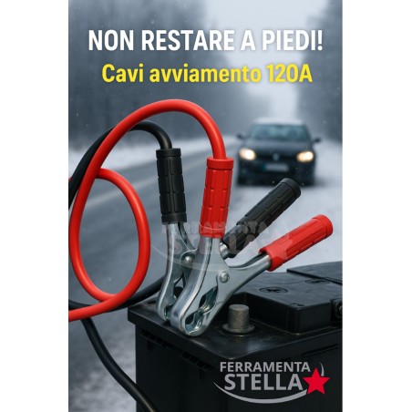 Coppia cavi morsetti collegamento batteria  |  ferramentastella.com