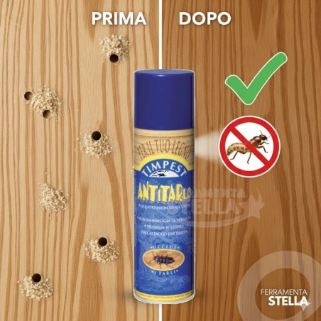 Antitarlo tarli insetti spray legno protettivo | ferramentastella.it