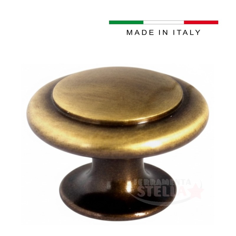 pomolino pomolo per mobili bronzo graffiato | ferramentastella.com