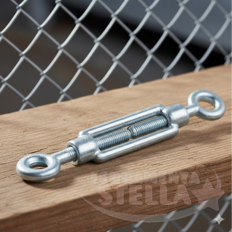 Tenditore occhiolo doppio zincato M8 11mm | ferramentastella.com