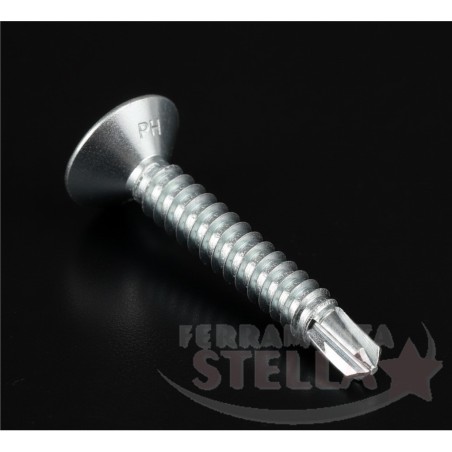 Vite autoperforante tsp 4,8x70 mm zincata bianca | ferramentastella.com