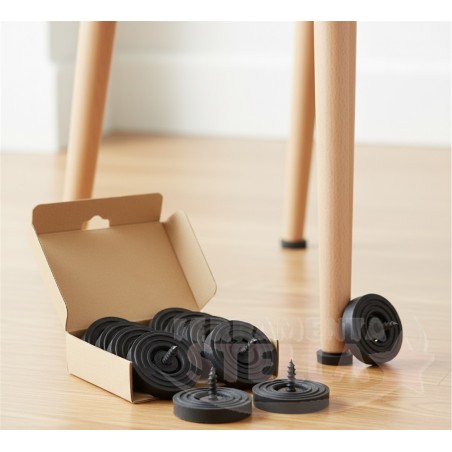 Sottosedia sotto sedia scivolo plastica con vite | ferramentastella.it