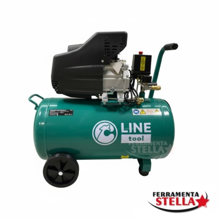 Compressore ad aria SimplyAirC-24 da 24 litri e 2 HP, vista frontale completa.