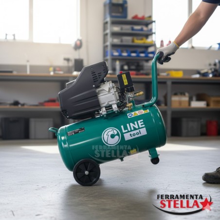 Compressore SimplyAirC-24 con ruote e maniglia ergonomica per facile movimentazione