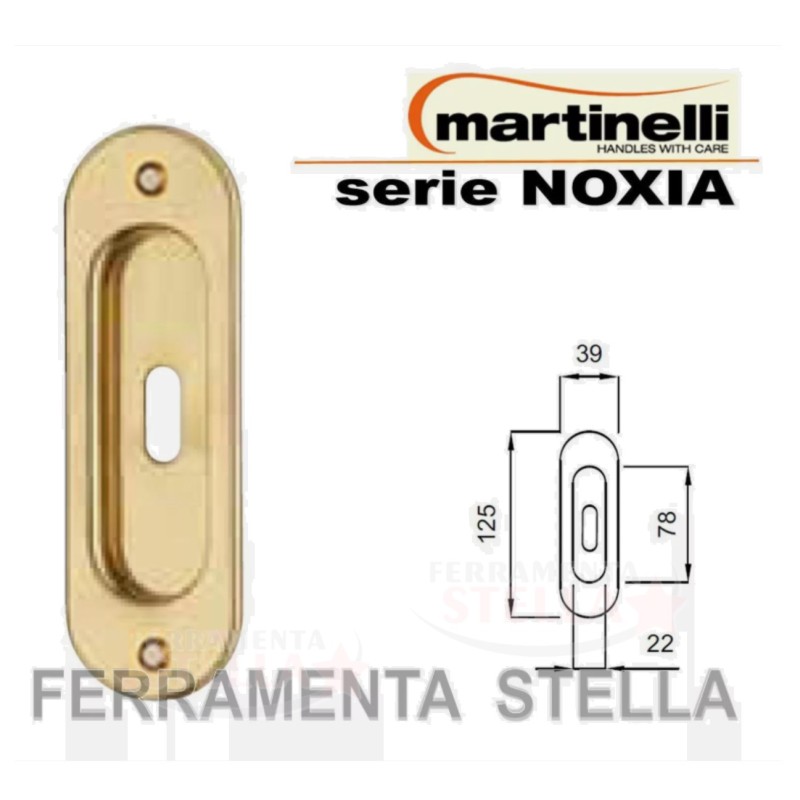 Confronto finiture Martinelli NOXIA: oro lucido (OLV) vs acciaio spazzolato – entrambe in ottone massiccio
