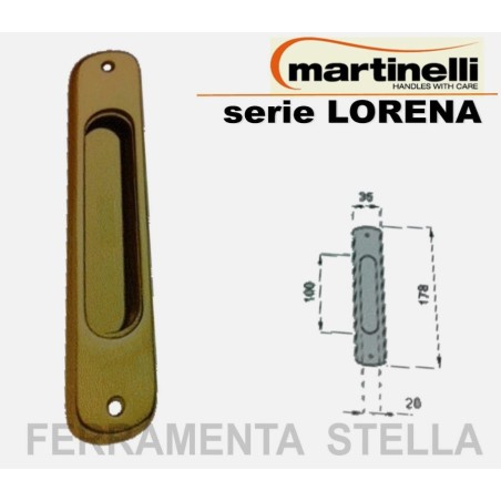 Maniglia Martinelli Lorena Oro – senza foro | ferramentastella.com