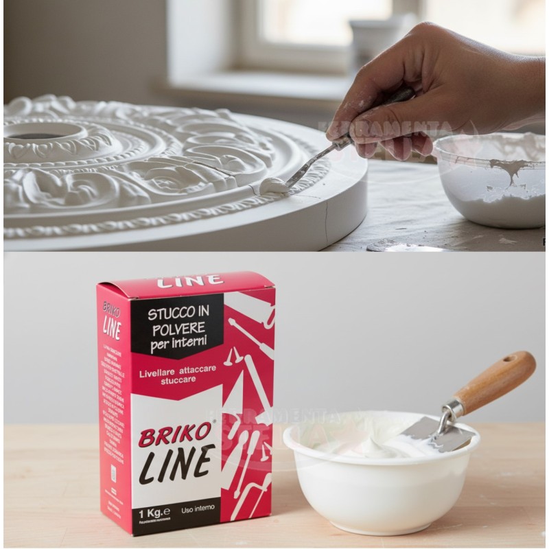 Stucco BRIKO LINE Bianco 1kg – per Cartongesso | ferramentastella.com