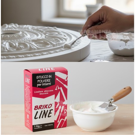 Stucco BRIKO LINE Bianco 1kg – per Cartongesso | ferramentastella.com
