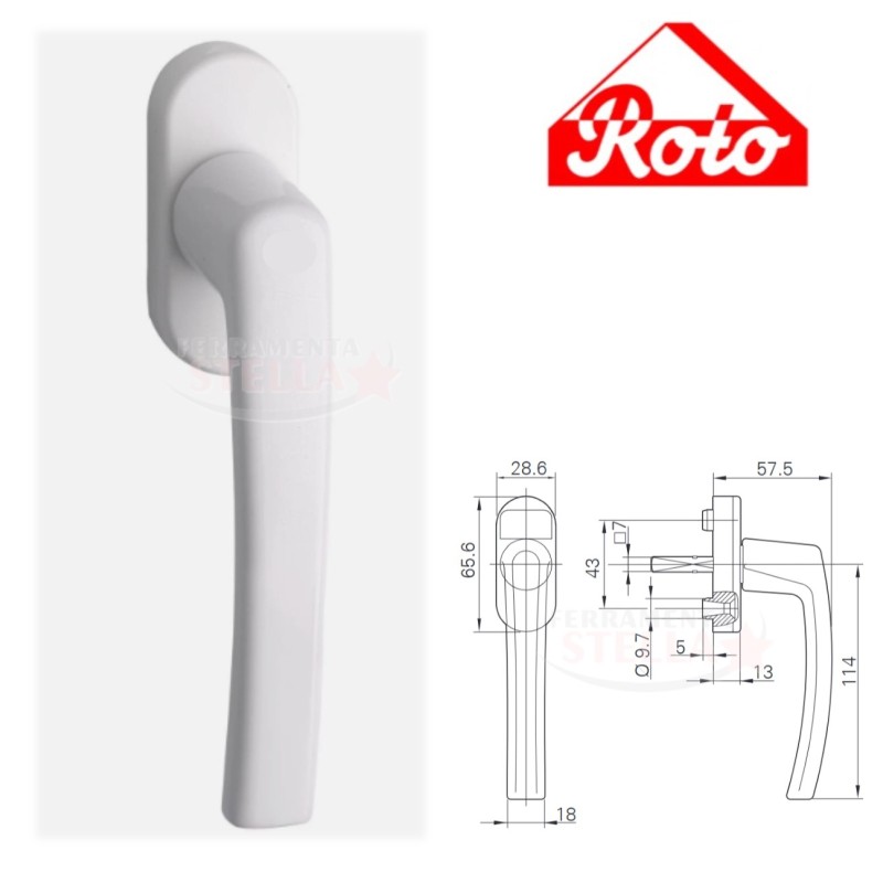 Maniglia roto dk anta e ribalta per chiusura | ferramentastella.it