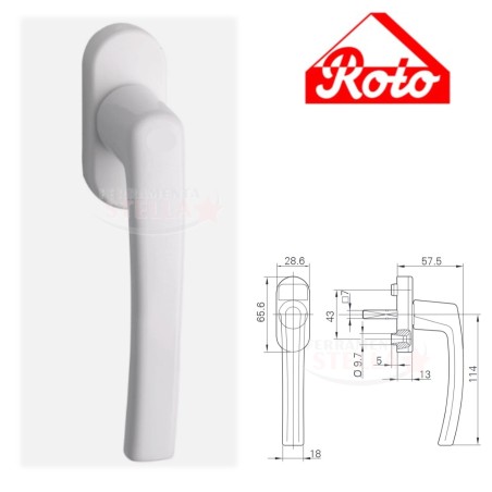 Maniglia roto dk anta e ribalta per chiusura | ferramentastella.it