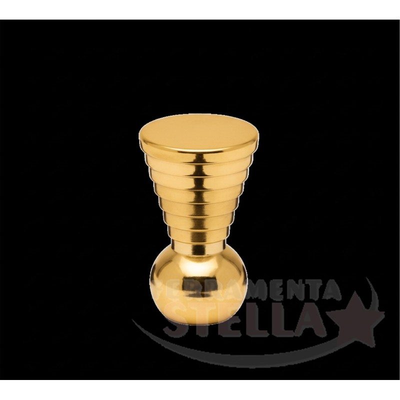 pomo pomolino piramide ottone oro | ferramentastella.com