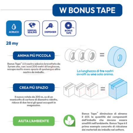 Nastro imballaggio nastro adesivo Syrom 50 x 200 | ferramentastella.it