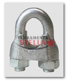 MORSETTI MORSETTO PER CORDE A CAVALLOTTO ZINCATI 8 mm 1/4'' FUNE CORDA FILO 2