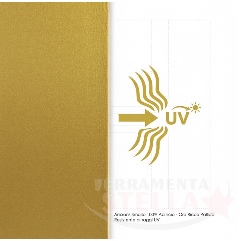 Smalto Spray Oro Metallizzante Arexons 400ml | ferramentastella.com