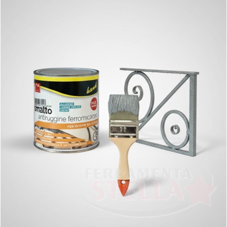 Smalto Ferromicaceo Hand Grigio Medio 750ml | ferramentastella.com