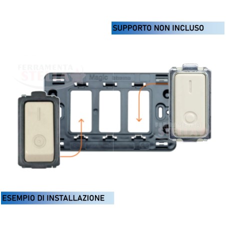 Interruttore bipolare 16 ax tipo bticino magic | ferramentastella.com