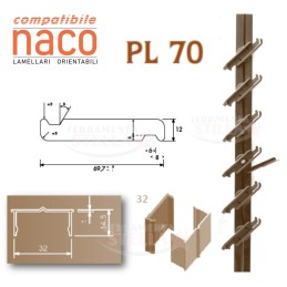 Comando orientabile lamelle naco per legno pl 70 | ferramentastella.it 2