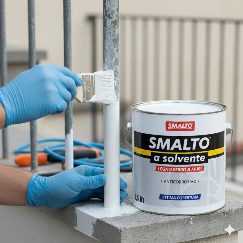 Smalto Anticorrosivo Bianco RAL 9010 da 2,5 lt | ferramentastella.com