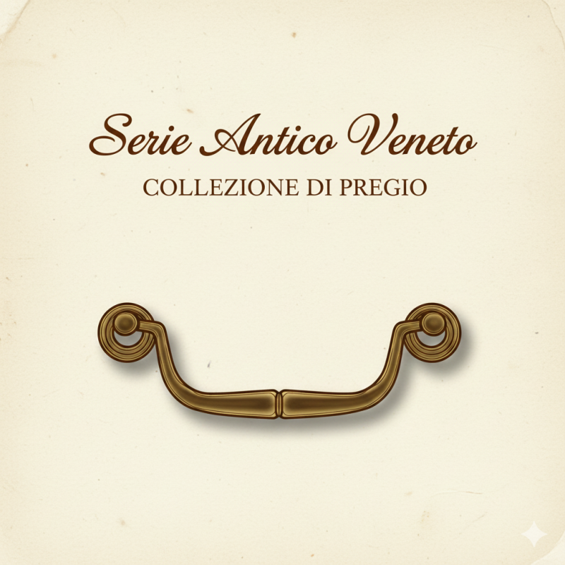 Maniglia ottone anticato per mobili | ferramentastella.it