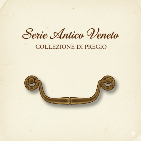 Maniglia ottone anticato per mobili | ferramentastella.it