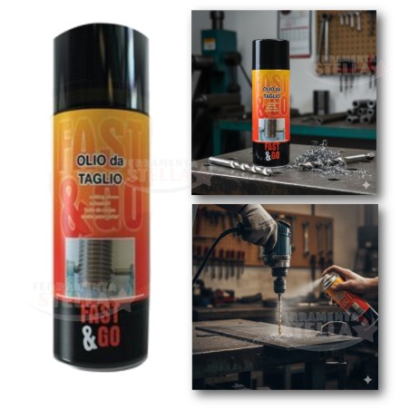 Olio da Taglio Spray Fast&GO 400 ml Metallil | ferramentastella.com